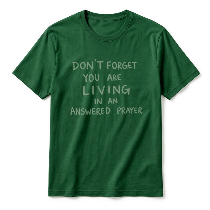 Christianartworkshop Premium-T-Shirt „Erhörtes Gebet“ mit kurzen Ärmeln – Treue Dankbarkeit - image 2