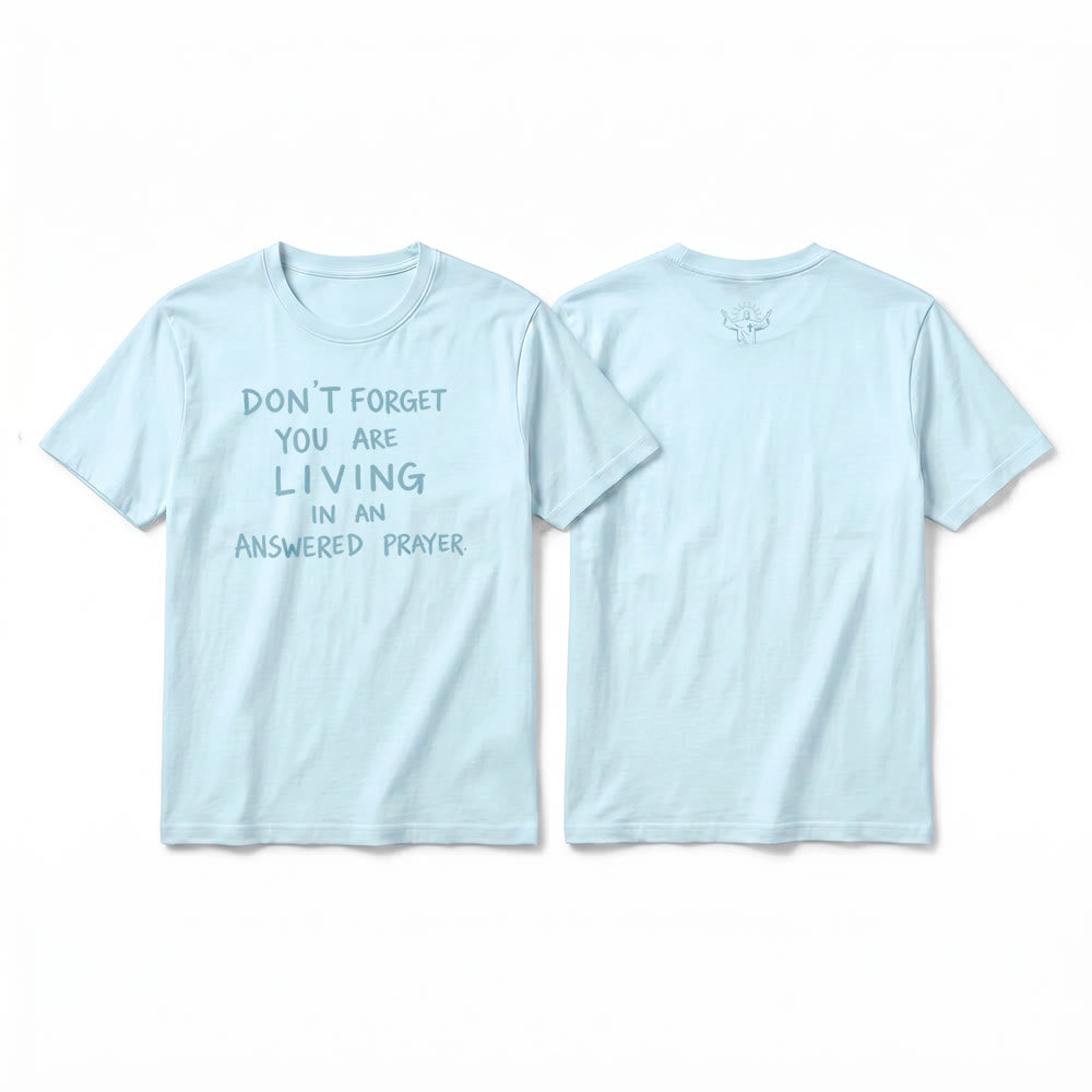 Christianartworkshop Premium-T-Shirt „Erhörtes Gebet“ mit kurzen Ärmeln – Treue Dankbarkeit - Blau - 2XL - image 19