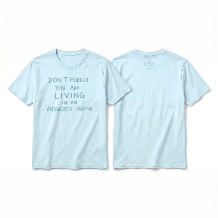 Christianartworkshop Premium-T-Shirt „Erhörtes Gebet“ mit kurzen Ärmeln – Treue Dankbarkeit - Blau - 2XL - image 19