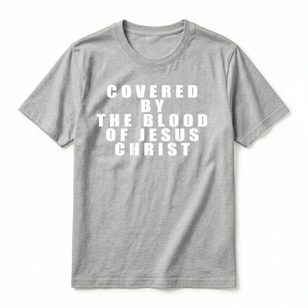 Christianartworkshop „Bedeckt durch das Blut Jesu Christi“ Statement Premium Kurzarm-T-Shirt - image 18