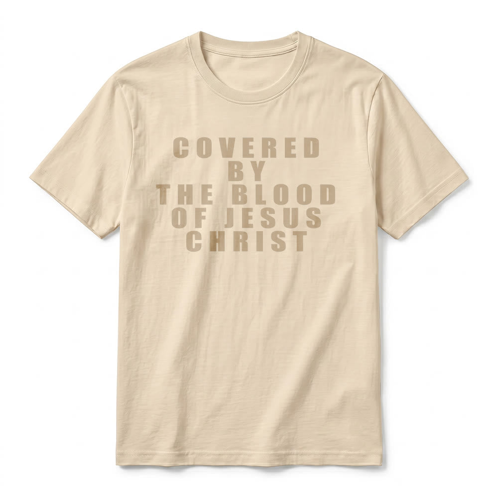Christianartworkshop „Bedeckt durch das Blut Jesu Christi“ Statement Premium Kurzarm-T-Shirt - image 21