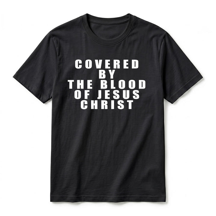 Christianartworkshop „Bedeckt durch das Blut Jesu Christi“ Statement Premium Kurzarm-T-Shirt - image 15