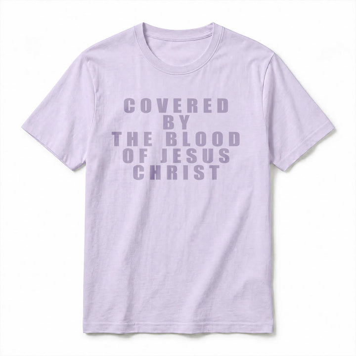 Christianartworkshop „Bedeckt durch das Blut Jesu Christi“ Statement Premium Kurzarm-T-Shirt - image 12