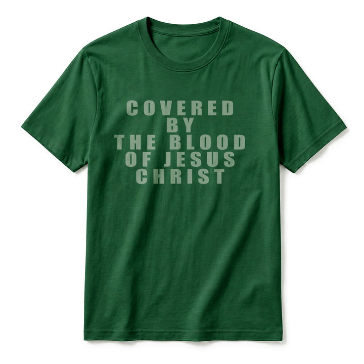 Christianartworkshop „Bedeckt durch das Blut Jesu Christi“ Statement Premium Kurzarm-T-Shirt - image 27
