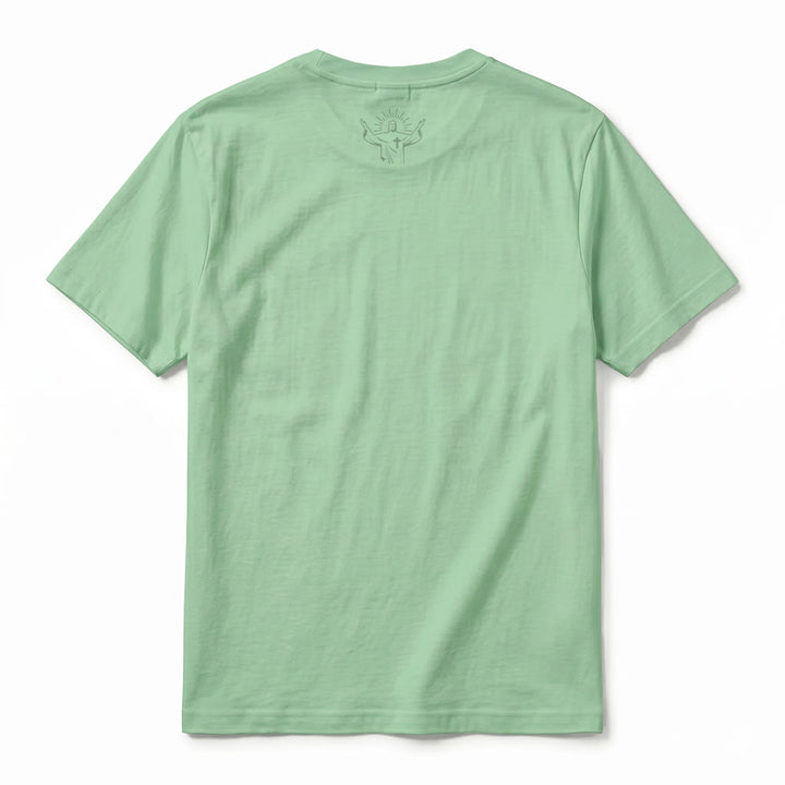 Christianartworkshop Psalm 34,7 „Der Engel des Herrn“ – Premium-T-Shirt mit Vorder- und Rückseitendruck, Kurzarm - image 24