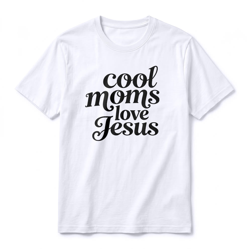 Christianartworkshop Premium-T-Shirt mit Kurzarm und Aufdruck „Coole Mütter lieben Jesus“ (Vorder- und Rückseite) - image 5