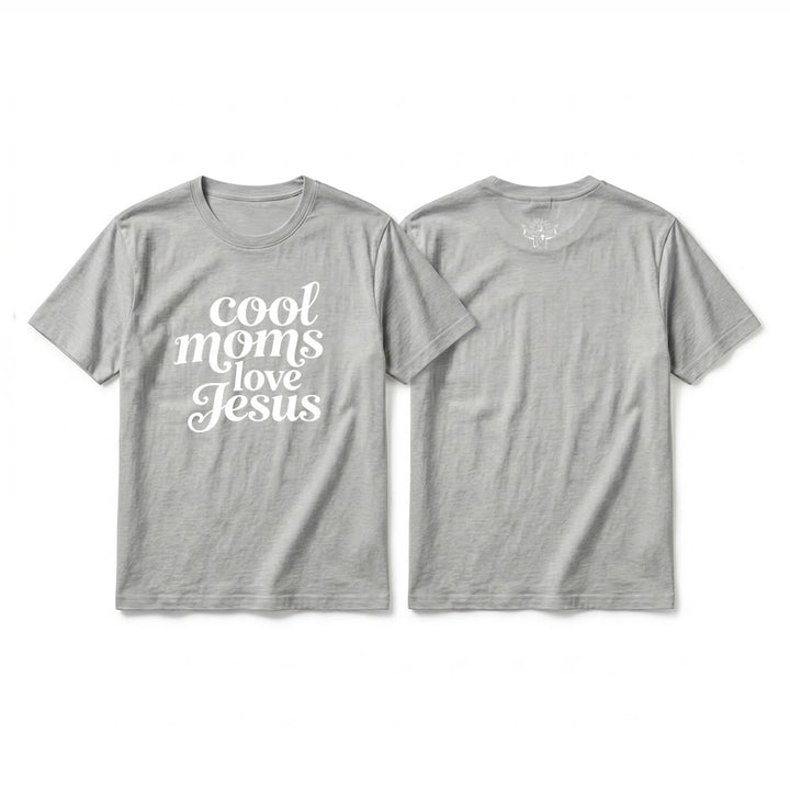 Christianartworkshop Premium-T-Shirt mit Kurzarm und Aufdruck „Coole Mütter lieben Jesus“ (Vorder- und Rückseite) - Grau - 2XL - image 16