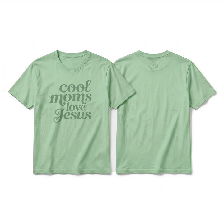 Christianartworkshop Premium-T-Shirt mit Kurzarm und Aufdruck „Coole Mütter lieben Jesus“ (Vorder- und Rückseite) - Hellgrün - 2XL - image 22