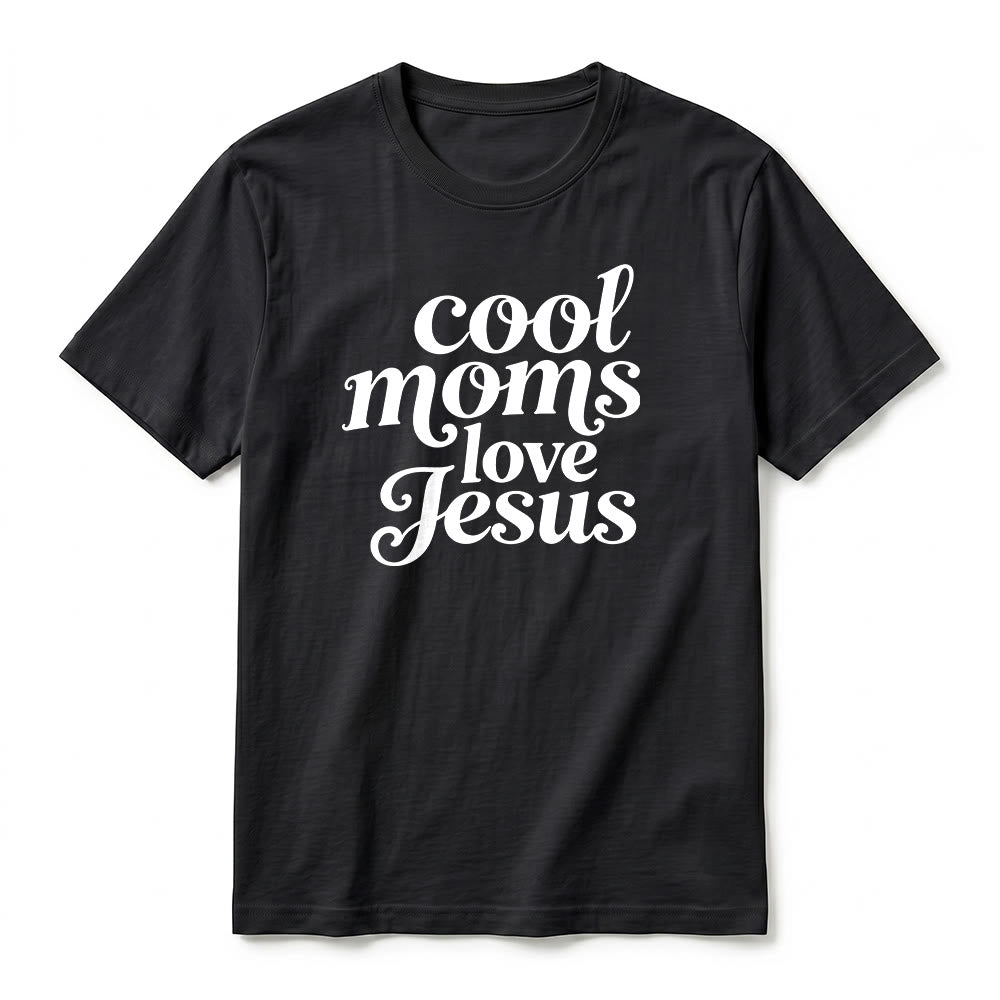 Christianartworkshop Premium-T-Shirt mit Kurzarm und Aufdruck „Coole Mütter lieben Jesus“ (Vorder- und Rückseite) - image 2