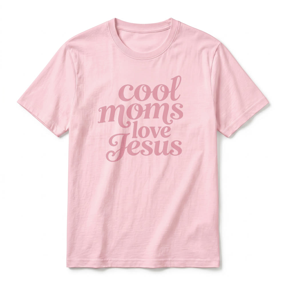 Christianartworkshop Premium-T-Shirt mit Kurzarm und Aufdruck „Coole Mütter lieben Jesus“ (Vorder- und Rückseite) - image 8