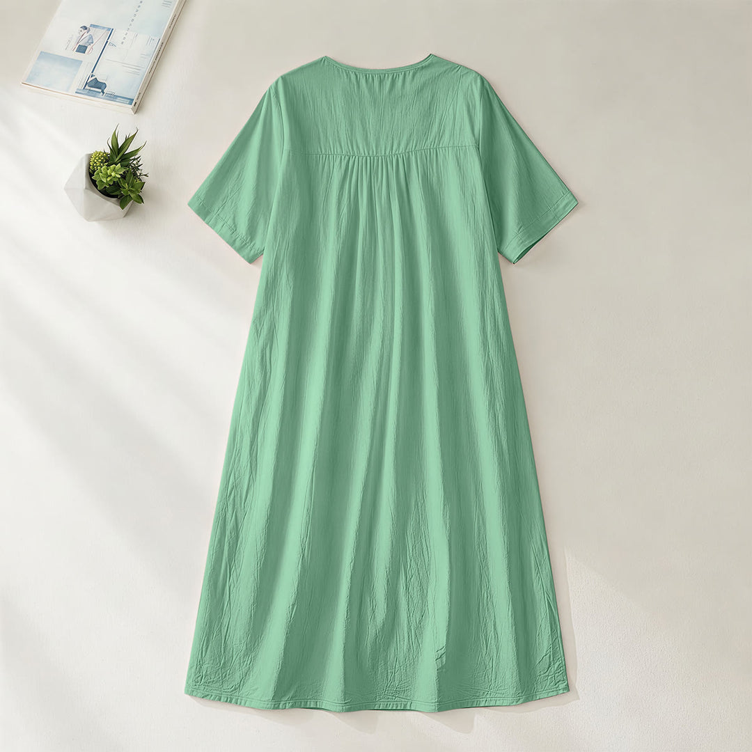 Christianartworkshop Klassisches kariertes Midikleid mit V-Ausschnitt und dem Aufdruck „His Grace Still Finds Me“ - image 18