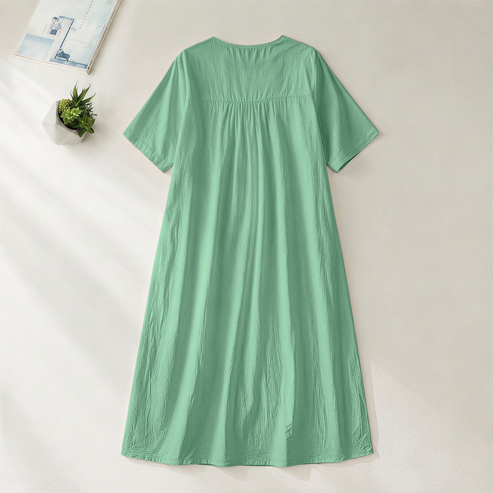 Christianartworkshop Klassisches kariertes Midikleid mit V-Ausschnitt und dem Aufdruck „His Grace Still Finds Me“ - image 18