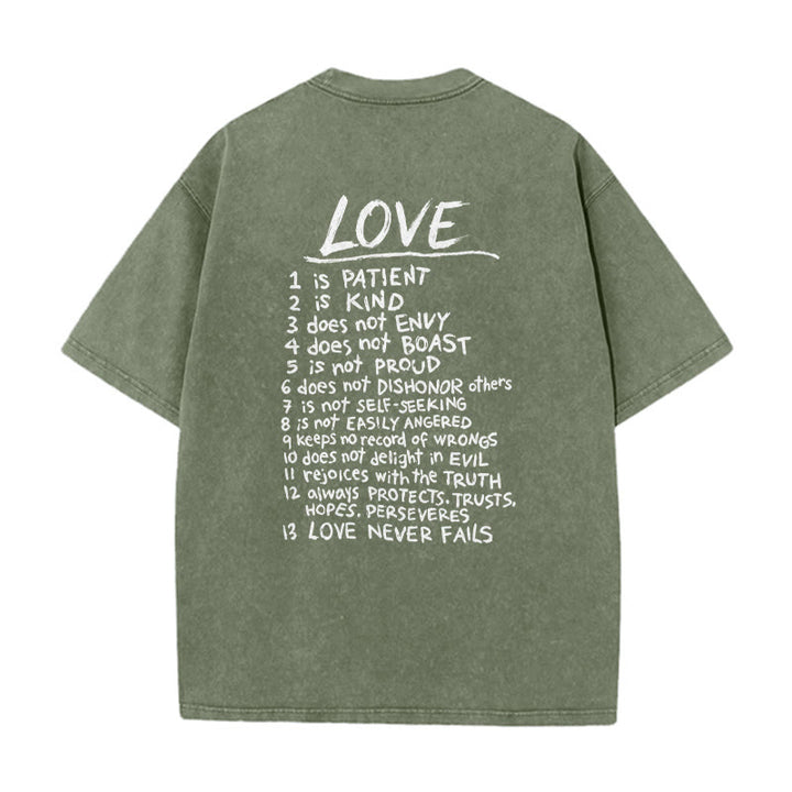 Christianartworkshop „Liebe wie Jesus“ – 1. Korinther 13 – Unisex-T-Shirt (vorgewaschen) - image 11