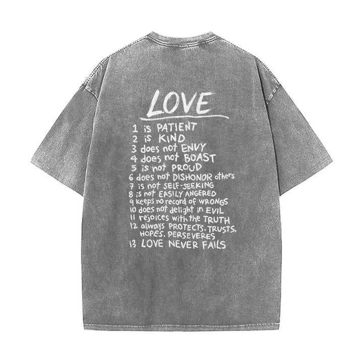 Christianartworkshop „Liebe wie Jesus“ – 1. Korinther 13 – Unisex-T-Shirt (vorgewaschen) - image 26