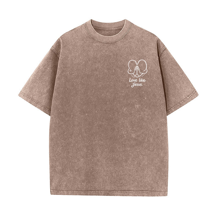 Christianartworkshop „Liebe wie Jesus“ – 1. Korinther 13 – Unisex-T-Shirt (vorgewaschen) - image 13