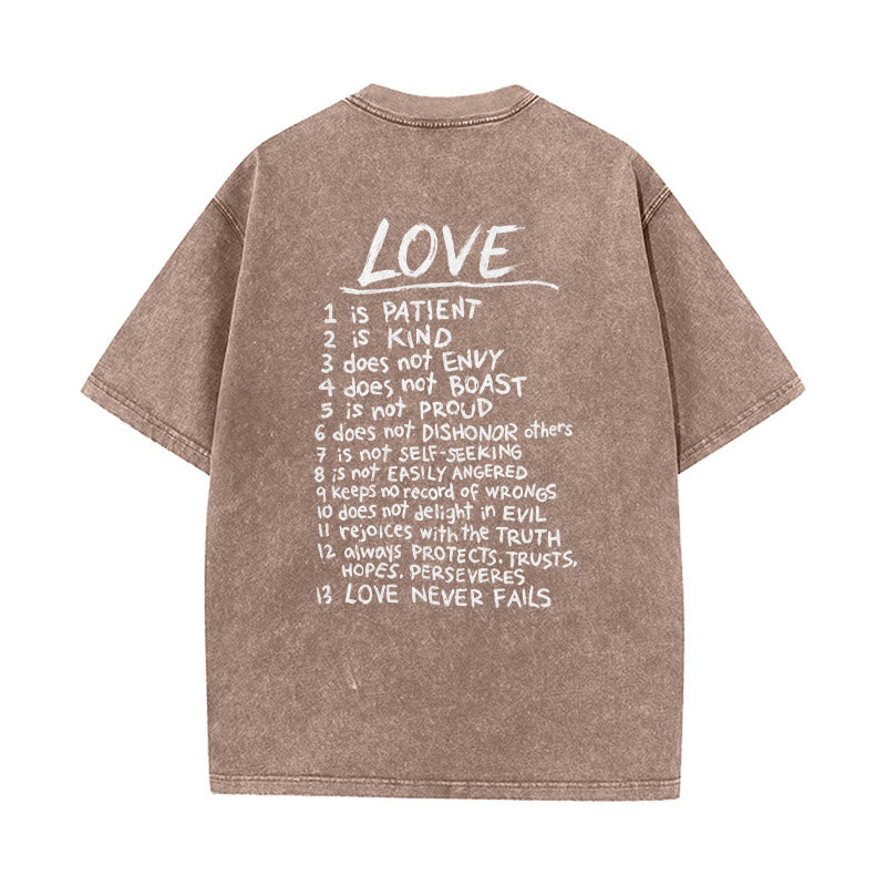 Christianartworkshop „Liebe wie Jesus“ – 1. Korinther 13 – Unisex-T-Shirt (vorgewaschen) - image 14