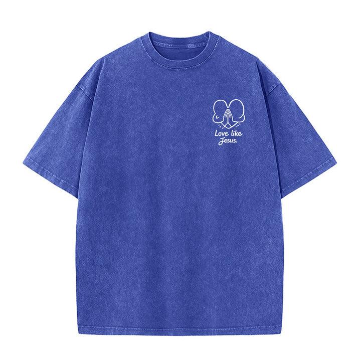 Christianartworkshop „Liebe wie Jesus“ – 1. Korinther 13 – Unisex-T-Shirt (vorgewaschen) - image 22