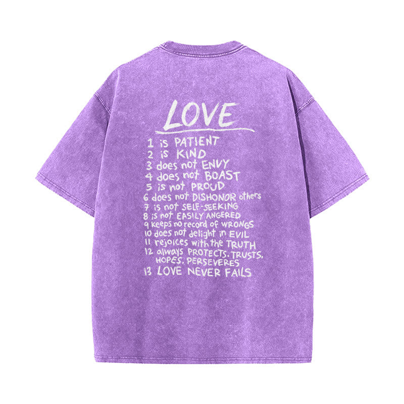Christianartworkshop „Liebe wie Jesus“ – 1. Korinther 13 – Unisex-T-Shirt (vorgewaschen) - image 20