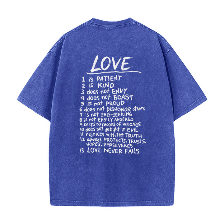Christianartworkshop „Liebe wie Jesus“ – 1. Korinther 13 – Unisex-T-Shirt (vorgewaschen) - image 23