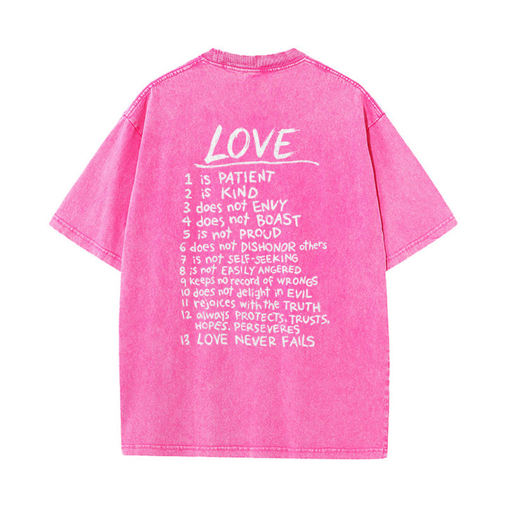 Christianartworkshop „Liebe wie Jesus“ – 1. Korinther 13 – Unisex-T-Shirt (vorgewaschen) - image 17
