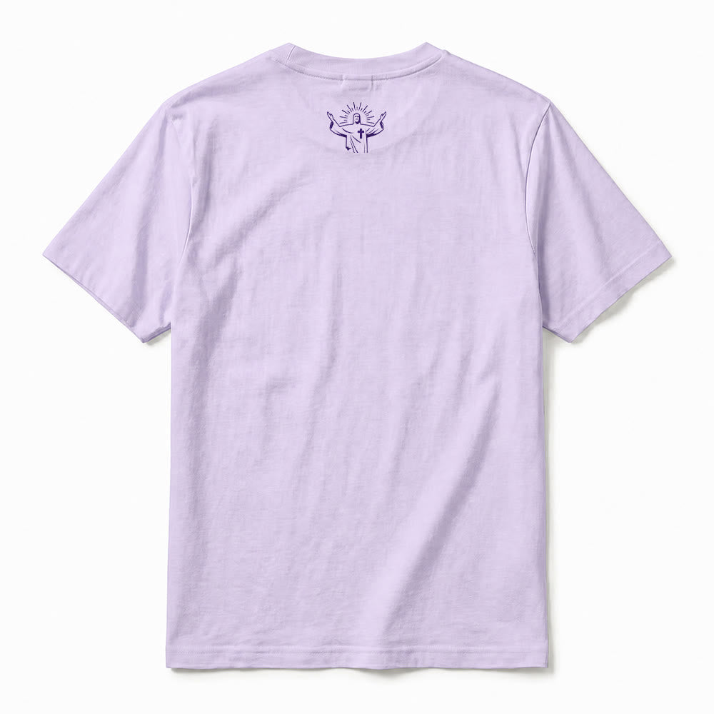 Christianartworkshop „Vergiss nicht, dass du in einem erhörten Gebet lebst“ Premium-Kurzarm-T-Shirt - image 9