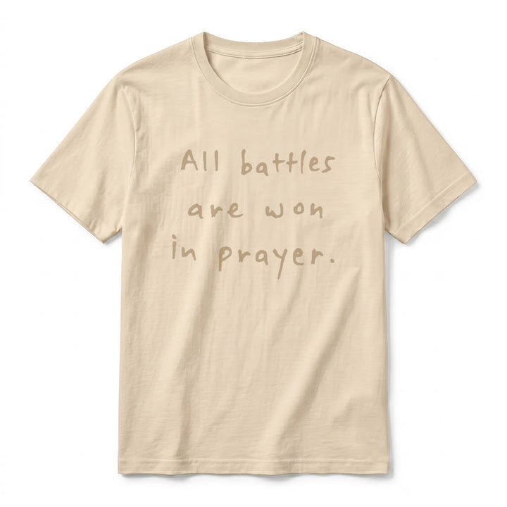 Christianartworkshop Alle Schlachten werden im Gebet gewonnen – Glaubensbestätigung – Premium-T-Shirt mit kurzen Ärmeln - image 14