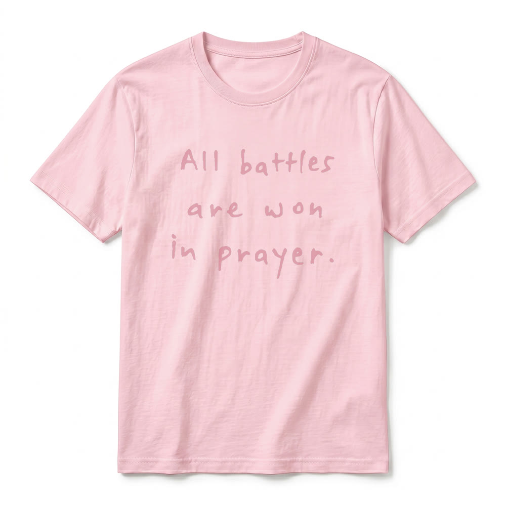 Christianartworkshop Alle Schlachten werden im Gebet gewonnen – Glaubensbestätigung – Premium-T-Shirt mit kurzen Ärmeln - image 26