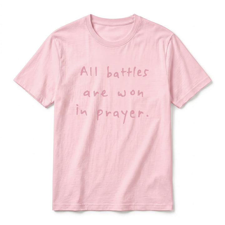 Christianartworkshop Alle Schlachten werden im Gebet gewonnen – Glaubensbestätigung – Premium-T-Shirt mit kurzen Ärmeln - image 26