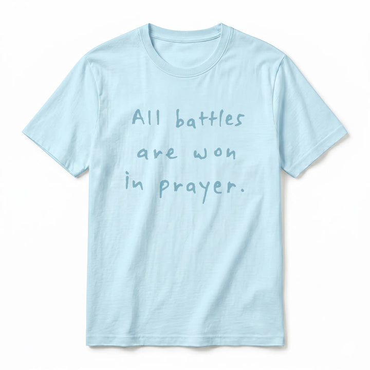 Christianartworkshop Alle Schlachten werden im Gebet gewonnen – Glaubensbestätigung – Premium-T-Shirt mit kurzen Ärmeln - image 17