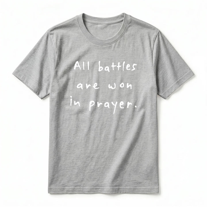 Christianartworkshop Alle Schlachten werden im Gebet gewonnen – Glaubensbestätigung – Premium-T-Shirt mit kurzen Ärmeln - image 8