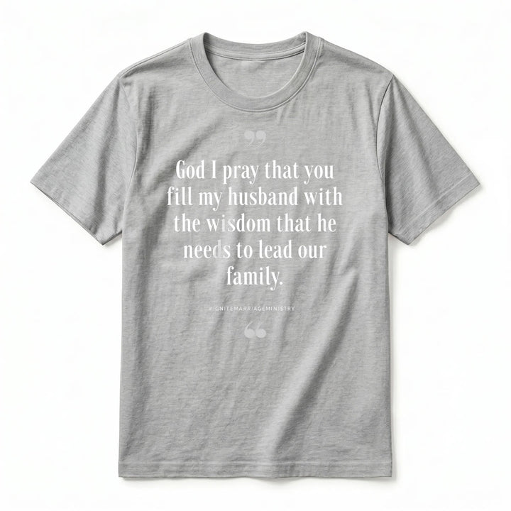 Christianartworkshop „Gott, ich bete, dass du meinen Mann mit Weisheit erfüllst“ Premium-Kurzarm-T-Shirt - image 20