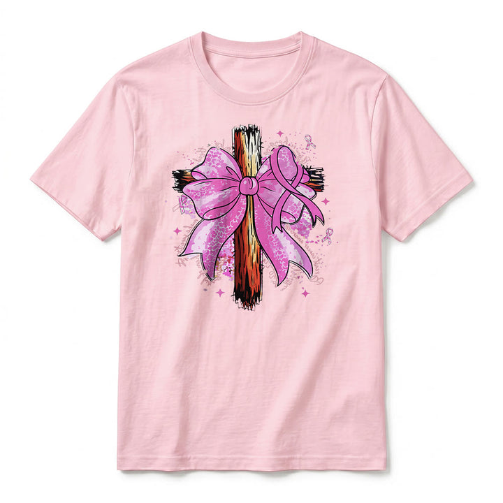 Christianartworkshop Premium-Kurzarm-T-Shirt mit Kreuz, Schleife und Band - image 26