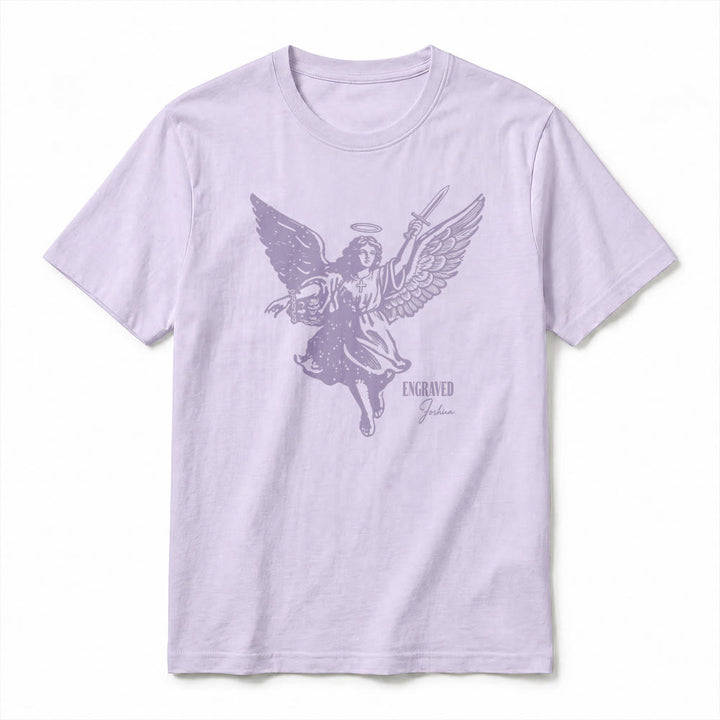 Christianartworkshop "Engraved Joshua" Warrior Angel Premium Kurzarm-T-Shirt - image 17