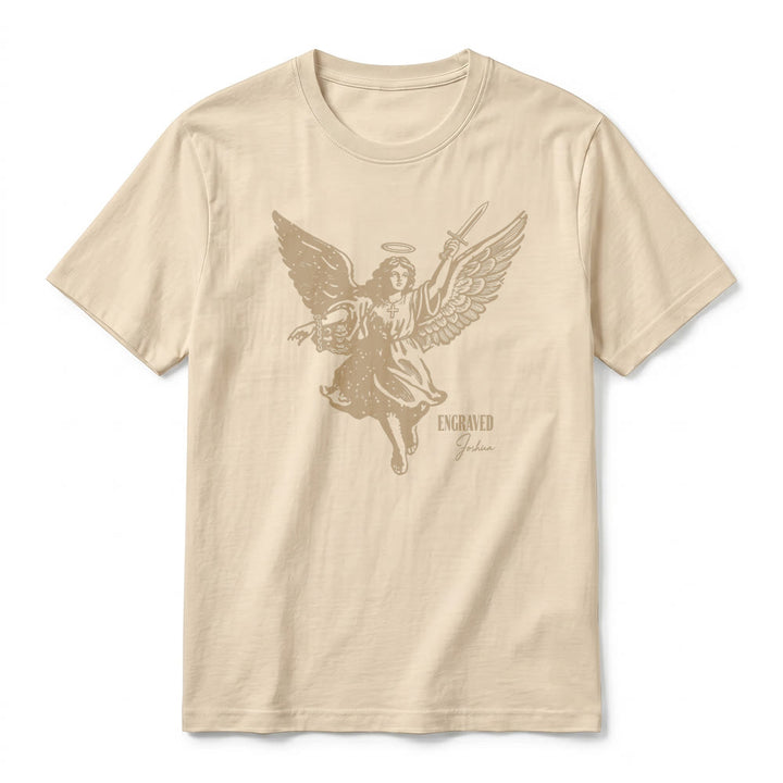 Christianartworkshop "Engraved Joshua" Warrior Angel Premium Kurzarm-T-Shirt - image 11
