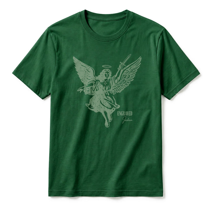 Christianartworkshop "Engraved Joshua" Warrior Angel Premium Kurzarm-T-Shirt - image 5