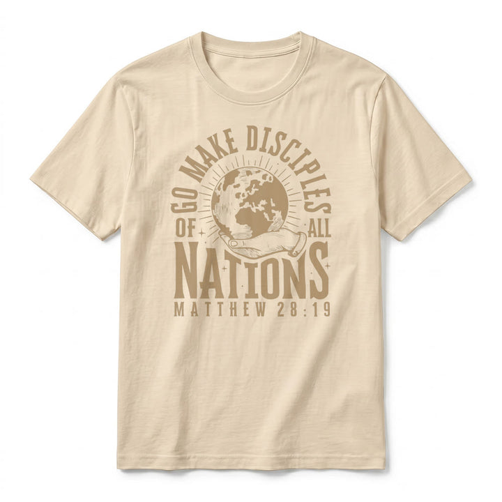 Christianartworkshop „Geht hin und macht alle Völker zu Jüngern (Matthäus 28,19)“ Premium Kurzarm-T-Shirt - image 14