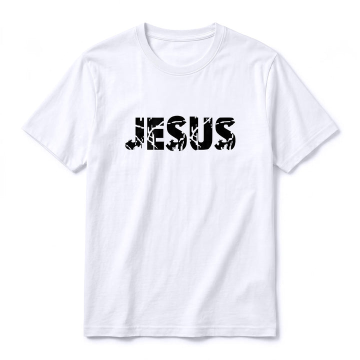 Christianartworkshop "JESUS" Mountain Cross Premium Kurzarm-T-Shirt - image 8