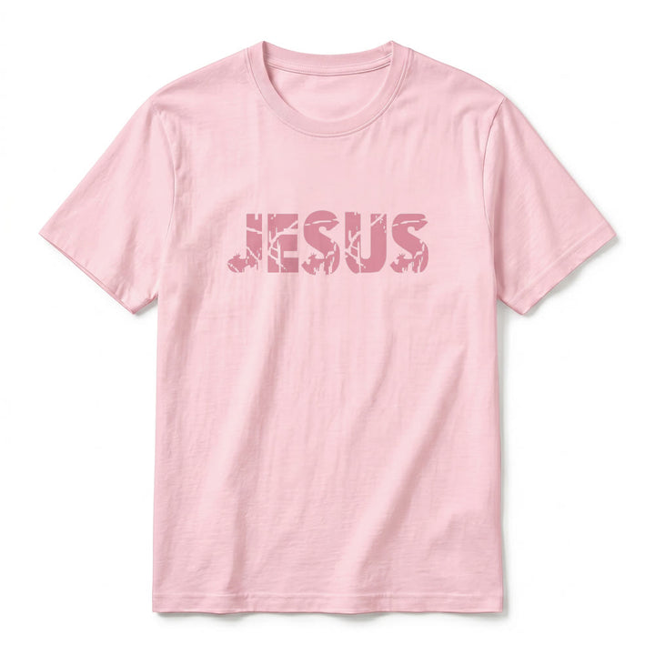Christianartworkshop "JESUS" Mountain Cross Premium Kurzarm-T-Shirt - image 26