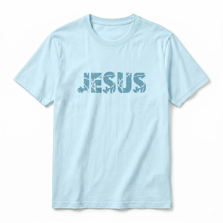 Christianartworkshop "JESUS" Mountain Cross Premium Kurzarm-T-Shirt - image 14