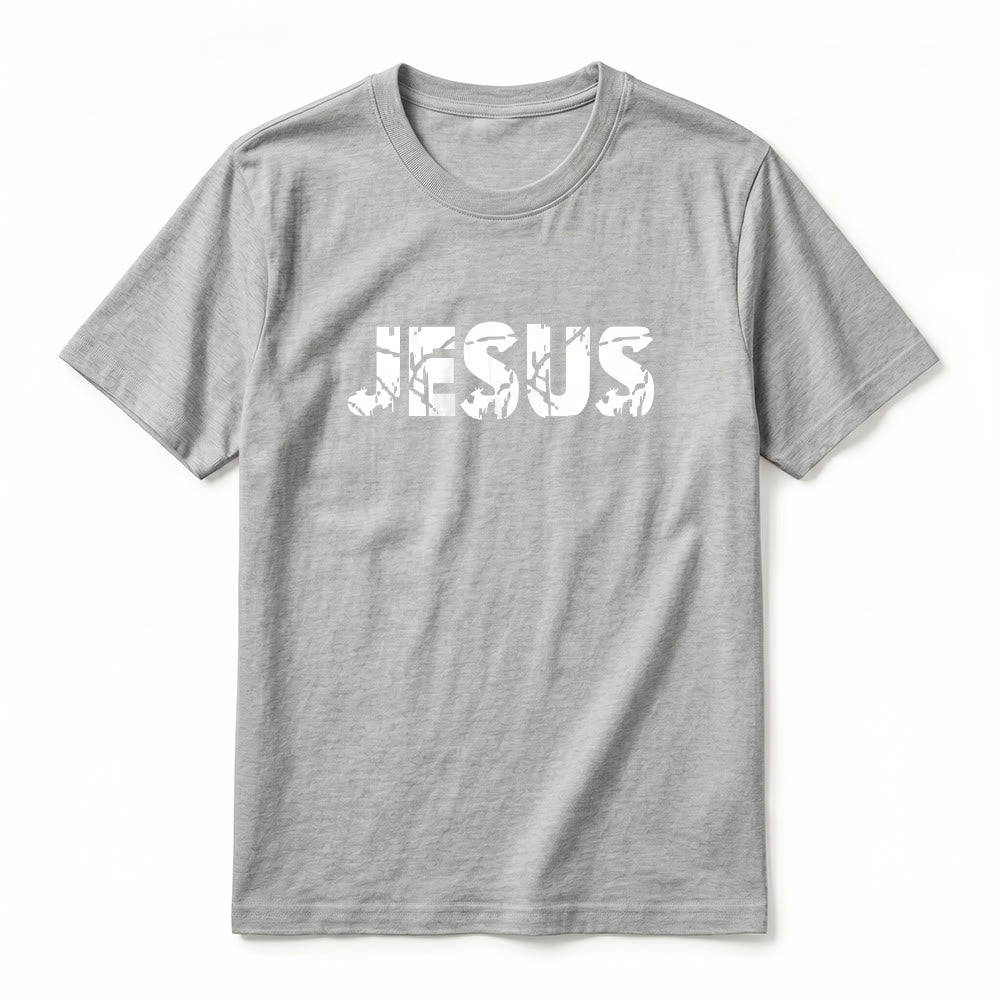 Christianartworkshop "JESUS" Mountain Cross Premium Kurzarm-T-Shirt - image 20