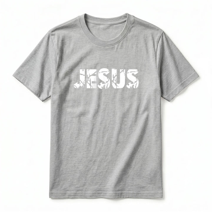 Christianartworkshop "JESUS" Mountain Cross Premium Kurzarm-T-Shirt - image 20