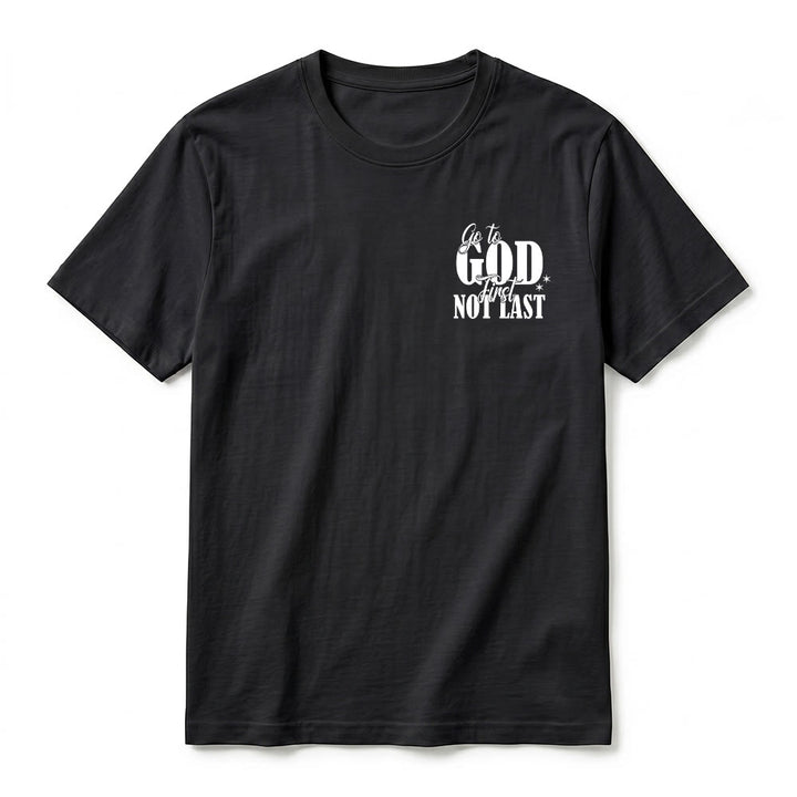 Christianartworkshop „Geh zuerst zu Gott“ – Premium-T-Shirt mit Glaubenserinnerung und kurzen Ärmeln - image 11