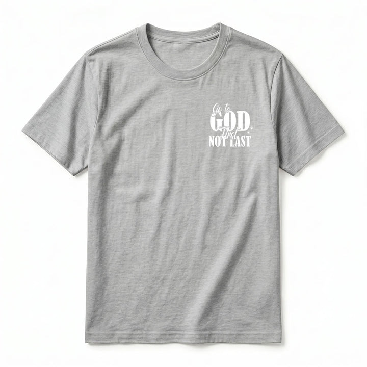Christianartworkshop „Geh zuerst zu Gott“ – Premium-T-Shirt mit Glaubenserinnerung und kurzen Ärmeln - image 23
