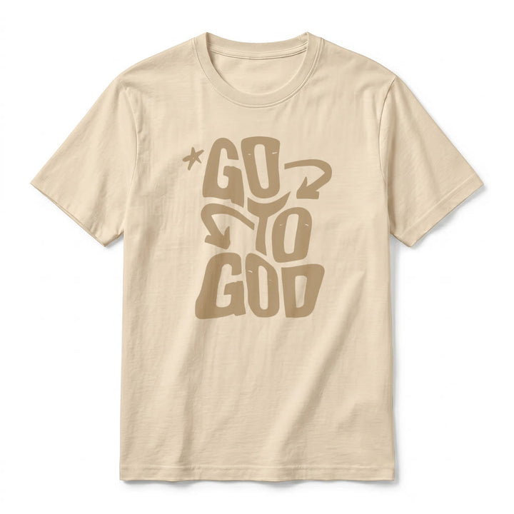 Christianartworkshop "Go To God" Sternenakzent Premium Kurzarm-T-Shirt - image 5