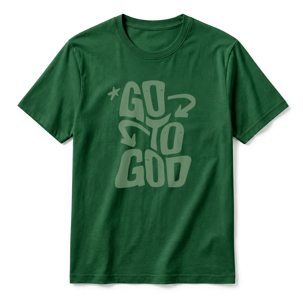 Christianartworkshop "Go To God" Sternenakzent Premium Kurzarm-T-Shirt - image 11
