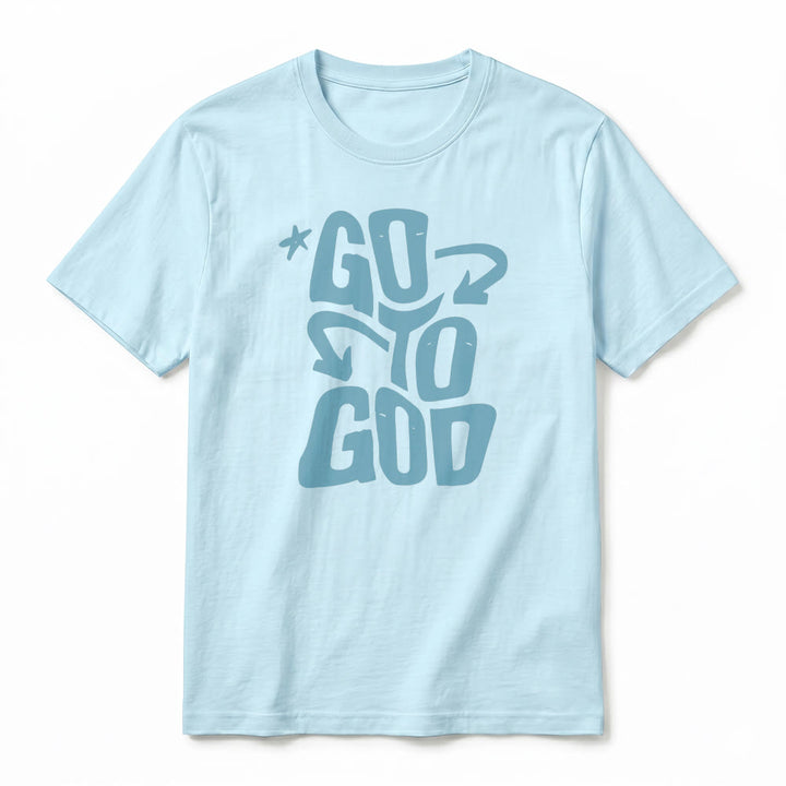 Christianartworkshop "Go To God" Sternenakzent Premium Kurzarm-T-Shirt - image 14