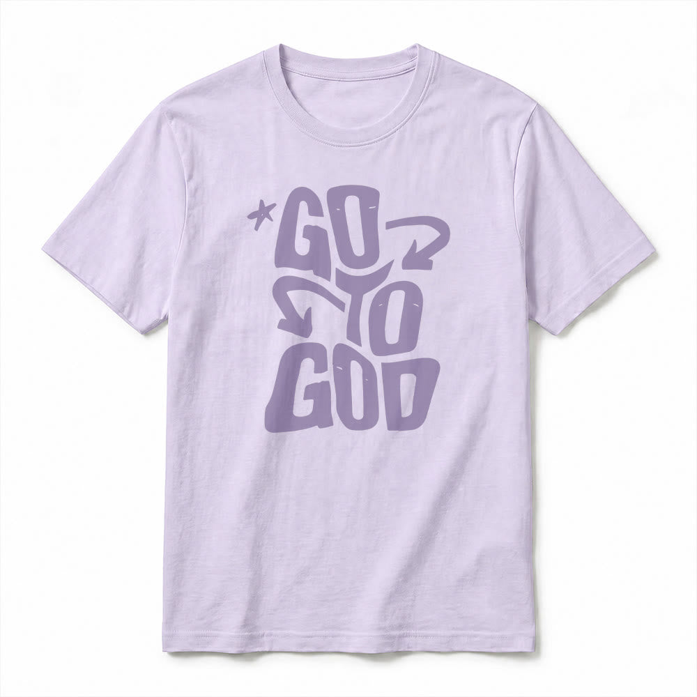 Christianartworkshop "Go To God" Sternenakzent Premium Kurzarm-T-Shirt - image 17