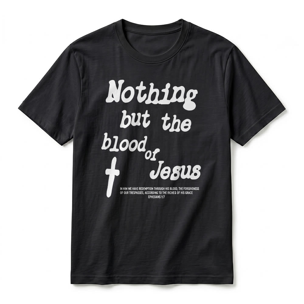 Christianartworkshop Premium-Kurzarm-T-Shirt „Nichts als das Blut Jesu“ - image 5