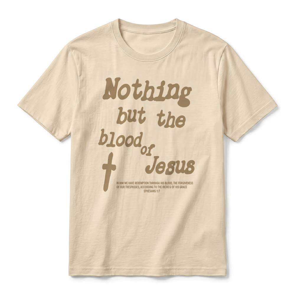 Christianartworkshop Premium-Kurzarm-T-Shirt „Nichts als das Blut Jesu“ - image 8