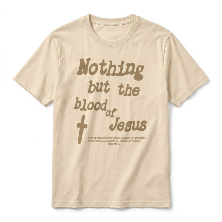 Christianartworkshop Premium-Kurzarm-T-Shirt „Nichts als das Blut Jesu“ - image 8
